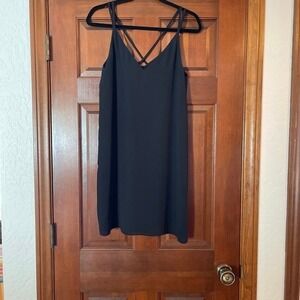 TopShop cross cross strap shift dress size 6